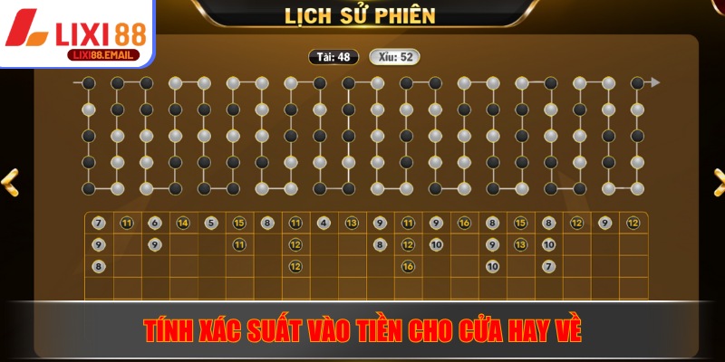 Tính xác suất cược tiền vào cửa hay về